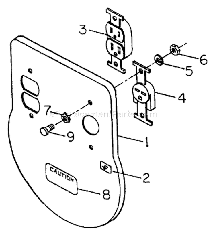 Page C Diagram and Parts List for 8871-0  Briggs and Stratton Generator